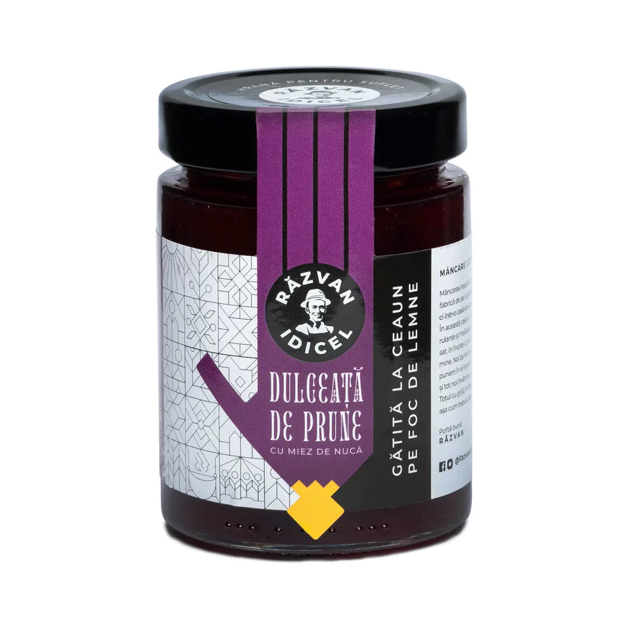 Dulceață de prune cu miez de nucă 380g